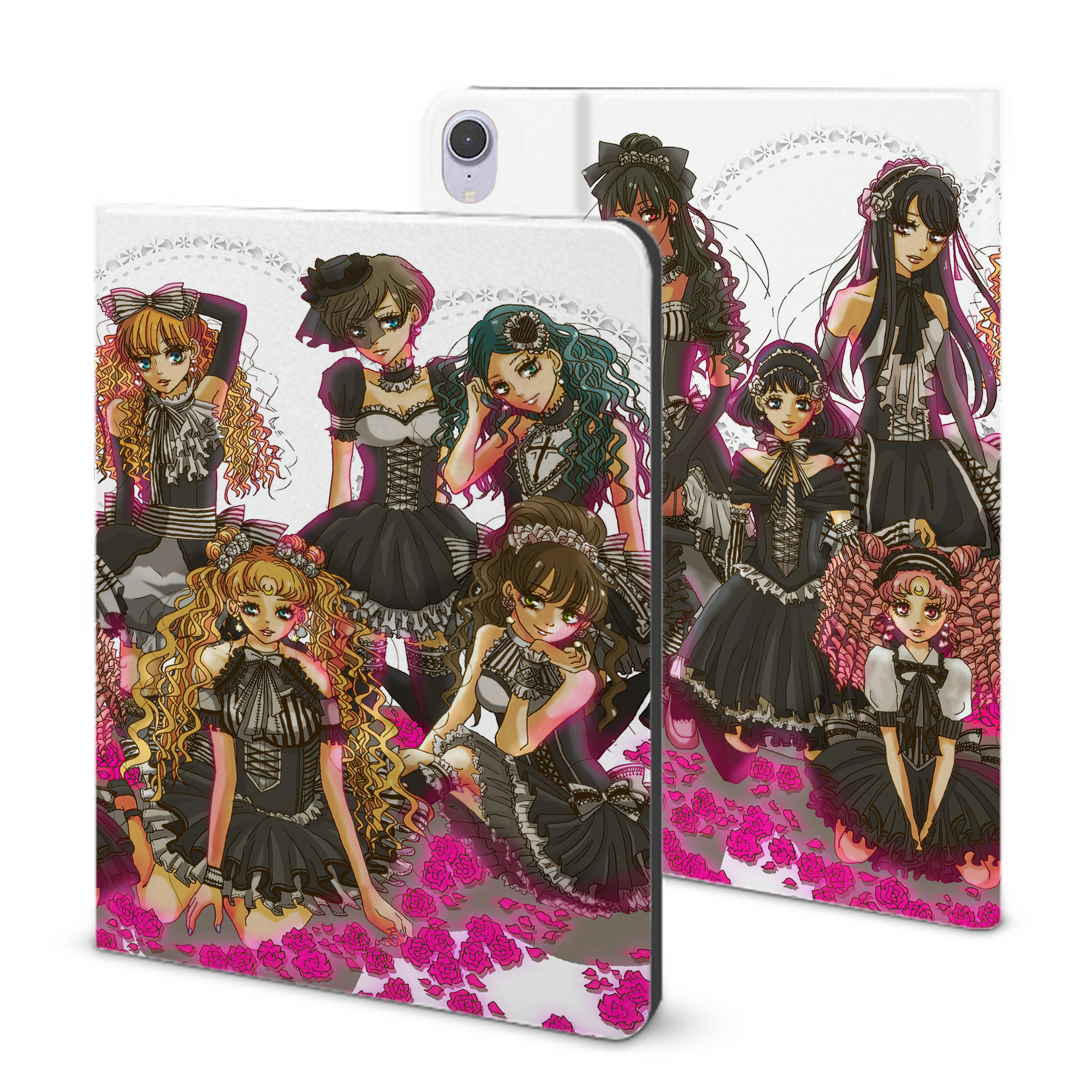 （画像用） 美少女戦士セーラームーン Sailor Moon IPad ケース ブック型 PUレザー TPU 耐衝撃 軽量 薄型 ペン収納なし 全面保護 IPad 各モデル対応